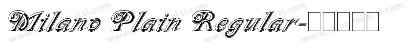 Milano Plain Regular字体转换